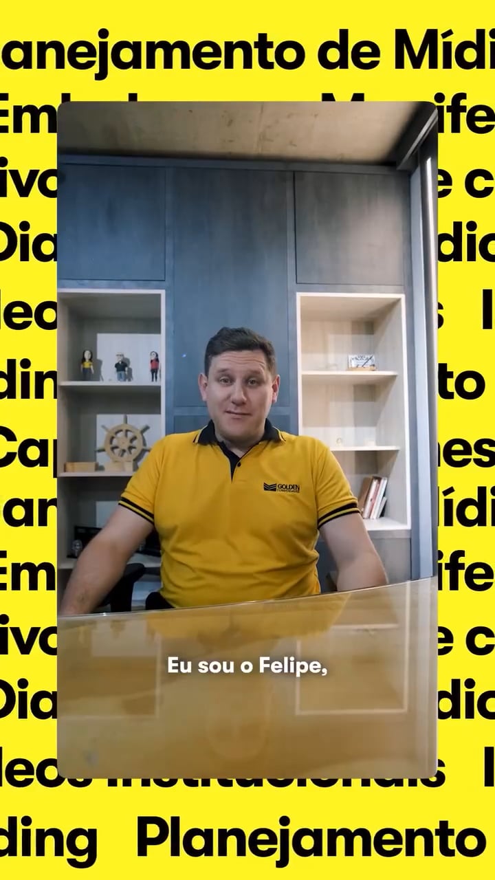 Poster do depoimento de Felipe Mota